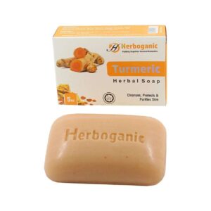 Herboganic Turmeric Herbal Soap Cleanse Protect Skin