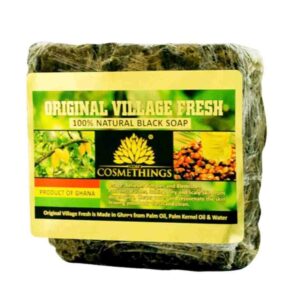 Original Village Fresh 100% African Natural Herbal Black Soap